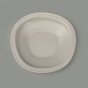 Evidea Kitchen Bloom Çukur Gri 23 cm Yemek Tabağı