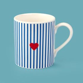 Evidea Kitchen Bold Heart Renkli 290 ml Porselen Kupa