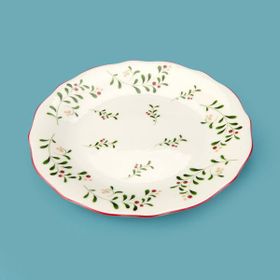 Evidea Kitchen Gonca Porselen Renkli 20 cm Tatlı Tabağı