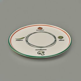 Evidea Kitchen Gourmet Classic Renkli 30 cm Pizza Tabağı