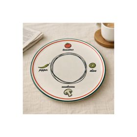 Evidea Kitchen Gourmet Classic Renkli 30 cm Pizza Tabağı