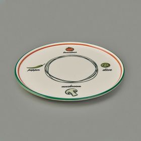 Evidea Kitchen Gourmet Classic Renkli 30 cm Pizza Tabağı