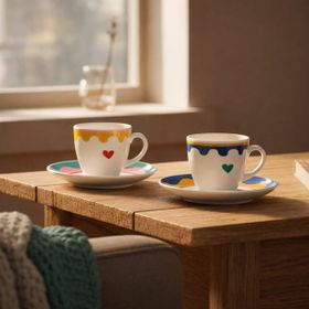Evidea Kitchen Granny 4 Parça Porselen Fincan Takımı