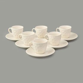 Evidea Kitchen Hammer Krem 90 ml 6'lı Kahve Fincan Takımı
