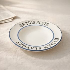 Evidea Kitchen Italian Flavors Beyaz 27 CM Makarna Tabağı