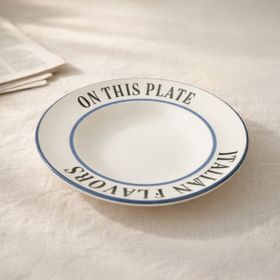 Evidea Kitchen Italian Flavors Beyaz 27 CM Makarna Tabağı