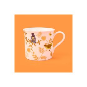 Evidea Kitchen Kuş Desenli New Bone 300 ml Renkli Kupa