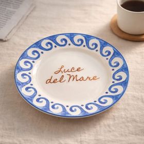 Evidea Kitchen Luve Del Mare Krem Mavi 27 CM Servis Tabağı