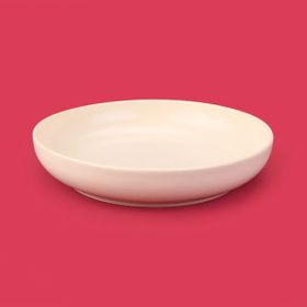 Evidea Kitchen Nordic Krem 22 cm Çukur Yemek Tabağı