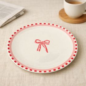 Evidea Kitchen Ribbon Porselen Renkli 19 cm Tatlı Tabağı