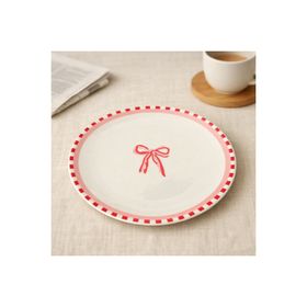 Evidea Kitchen Ribbon Porselen Renkli 19 cm Tatlı Tabağı
