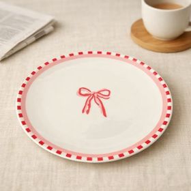 Evidea Kitchen Ribbon Porselen Renkli 19 cm Tatlı Tabağı