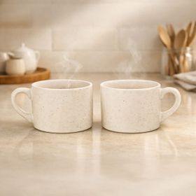Evidea Kitchen Seramik 2'li Krem 110 ml Kupa