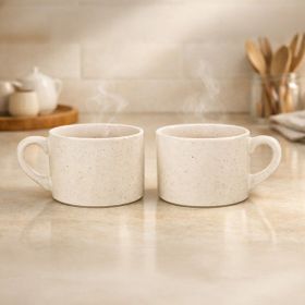 Evidea Kitchen Seramik 2'li Krem 110 ml Kupa
