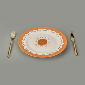 Evidea Kitchen Sun Krem Sarı 27 CM Servis Tabağı