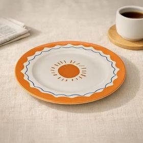 Evidea Kitchen Sun Krem Sarı 27 CM Servis Tabağı