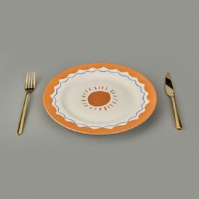 Evidea Kitchen Sun Krem Sarı 27 CM Servis Tabağı
