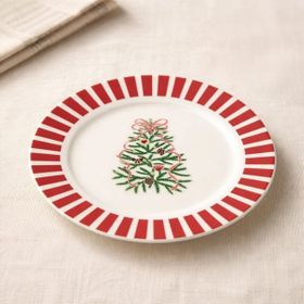 Evidea Kitchen Yeni Yıl Porselen 20 cm Renkli Tatlı Tabağı