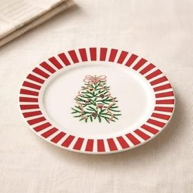 Evidea Kitchen Yeni Yıl Porselen 20 cm Renkli Tatlı Tabağı