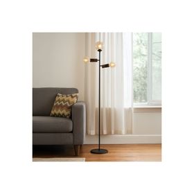 Evidea Lighting Coir Siyah Kahverengi 150 cm Lambader