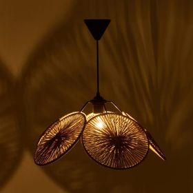 Evidea Lighting Krona Kahverengi 24x48x48 cm Sarkıt