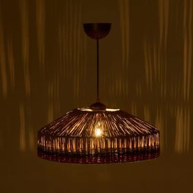 Evidea Lighting Mara Kahverengi Renkli 20x41x41 cm Sarkıt