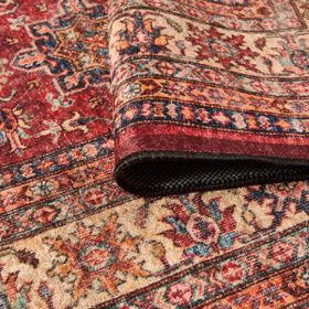 Evidea Line Afgan Desenli Kırmızı 160x230 cm Soft Halı
