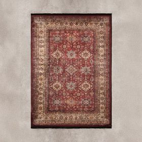 Evidea Line Afgan Desenli Kırmızı 160x230 cm Soft Halı