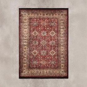 Evidea Line Afgan Desenli Kırmızı 160x230 cm Soft Halı