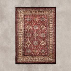 Evidea Line Afgan Desenli Kırmızı 160x230 cm Soft Halı