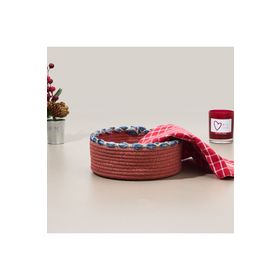 Evidea Living Colorful Renkli 21x7 cm Örgü İpli Sepet