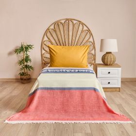Evidea Mesyth Soft Mercan 160x220 CM Tek Kişilik Yatak Örtüsü