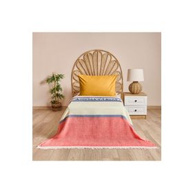 Evidea Mesyth Soft Mercan 160x220 CM Tek Kişilik Yatak Örtüsü