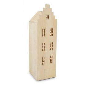 Evidea Naturkidz Amsterdam Montessori Natürel 128x42x35.5 cm Dörtgen Pencereli Dolap