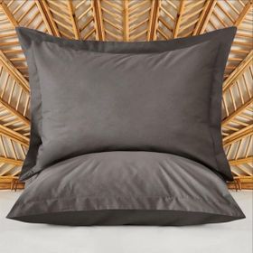 Evidea Oxford Soft Basic Antrasit 50x70 cm 2'li Yastık Kılıfı
