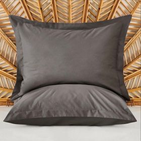 Evidea Oxford Soft Basic Antrasit 50x70 cm 2'li Yastık Kılıfı