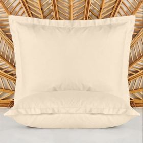 Evidea Oxford Soft Basic Bej 50x70 cm 2'li Yastık Kılıfı