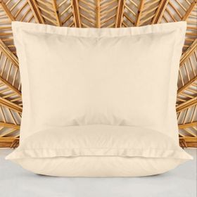 Evidea Oxford Soft Basic Bej 50x70 cm 2'li Yastık Kılıfı