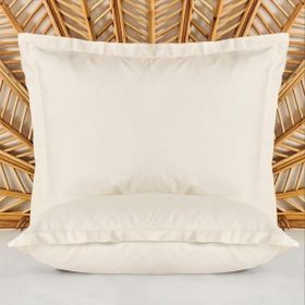 Evidea Oxford Soft Basic Ekru 50x70 cm 2'li Yastık Kılıfı