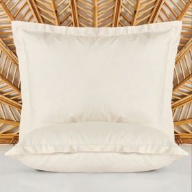 Evidea Oxford Soft Basic Ekru 50x70 cm 2'li Yastık Kılıfı