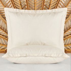 Evidea Oxford Soft Basic Ekru 50x70 cm 2'li Yastık Kılıfı