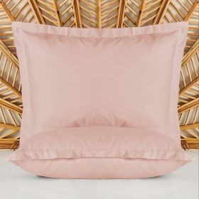 Evidea Oxford Soft Basic Gül Kurusu 50x70 cm 2'li Yastık Kılıfı