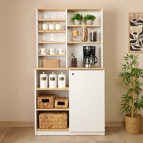 Evidea Safir Meşe- Beyaz Just Home Swan Çok Amaçlı Dolap