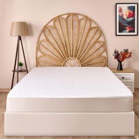 Evidea Soft 100x200 cm Beyaz Kapitoneli Sıvı Geçirmez Fitted Tek Kişilik Alez