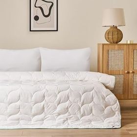 Evidea Soft 155x215 cm Beyaz Tek Kişilik Bambu Yorgan