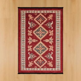 Evidea Soft 160x230 cm Kırmızı Uşak Eşme Desenli Halı