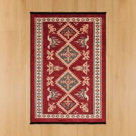 Evidea Soft 160x230 cm Kırmızı Uşak Eşme Desenli Halı