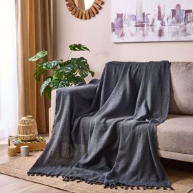 Evidea Soft 180x210 cm Antrasit Koltuk Şalı