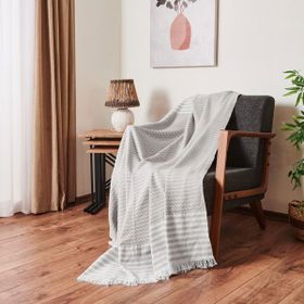 Evidea Soft 180x210 cm Gri Koltuk Örtüsü