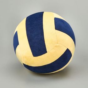 Evidea Soft 20 cm Voleybol Topu Figürlü Lacivert Sarı Yastık
